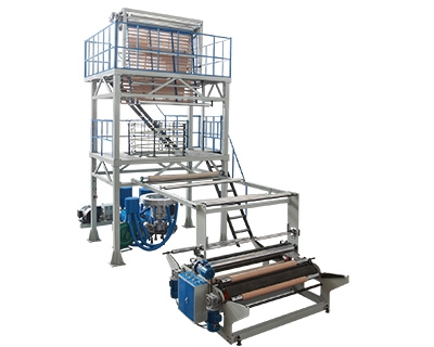 Two layer coextrusion film blowing machine